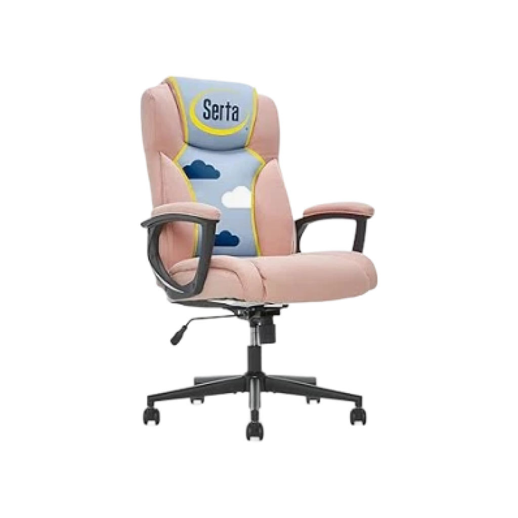 Serta Connor Executive Office Chair (Pink Microfiber)