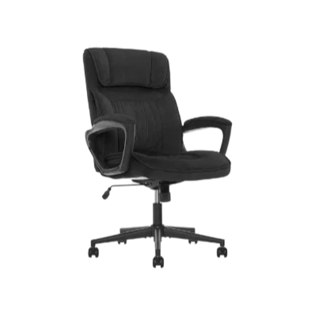 Serta Hannah Executive Home Office Desk Chair – Microfiber Charcoal Gray