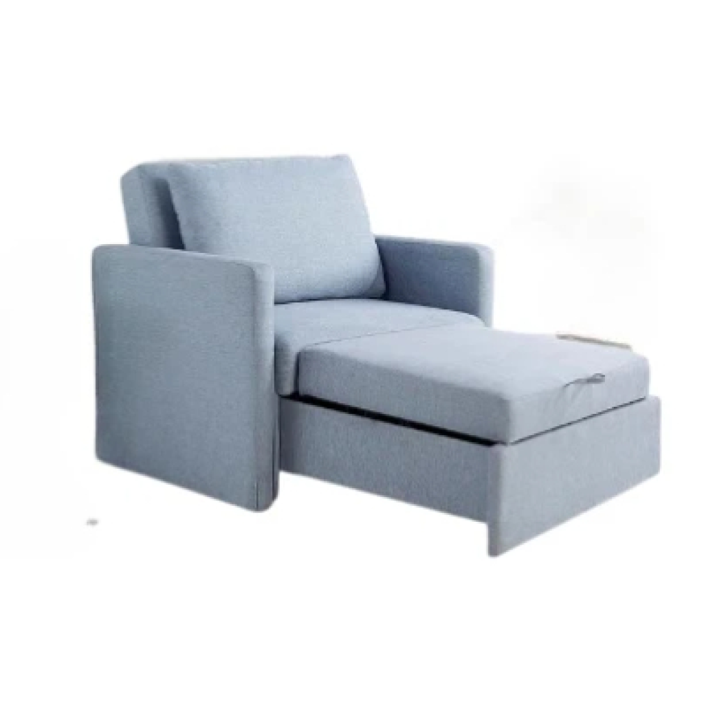 Serta® Bondi 36" Convertible Sleeper Chair – Blue